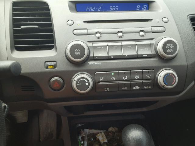 1HGFA16909L017784 - 2009 HONDA CIVIC EXL GRAY photo 9