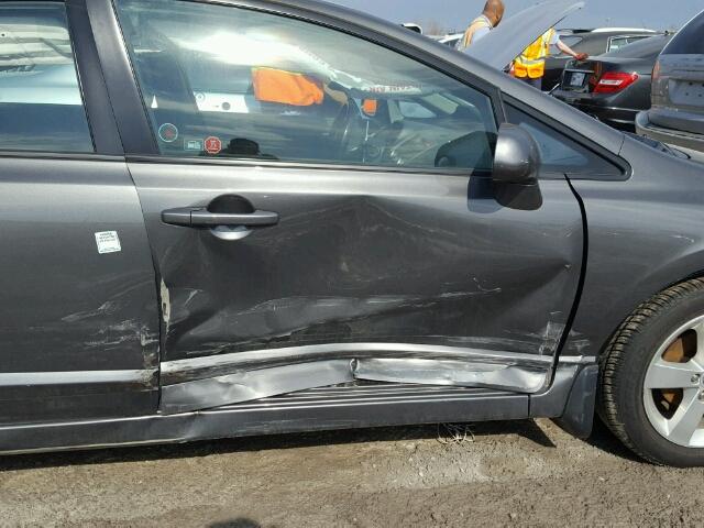 2HGFA1F66BH008970 - 2011 HONDA CIVIC LX-S Մոխրագույն լուսանկար 9