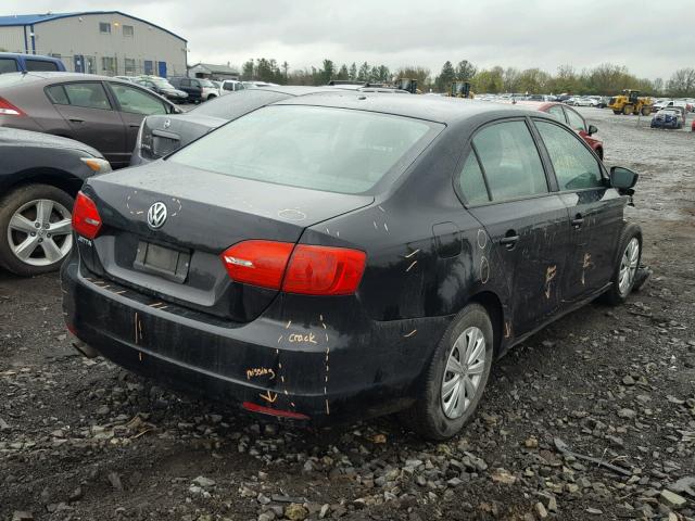 3VW2K7AJ6DM236848 - 2013 VOLKSWAGEN JETTA BASE 黑色 照片 4