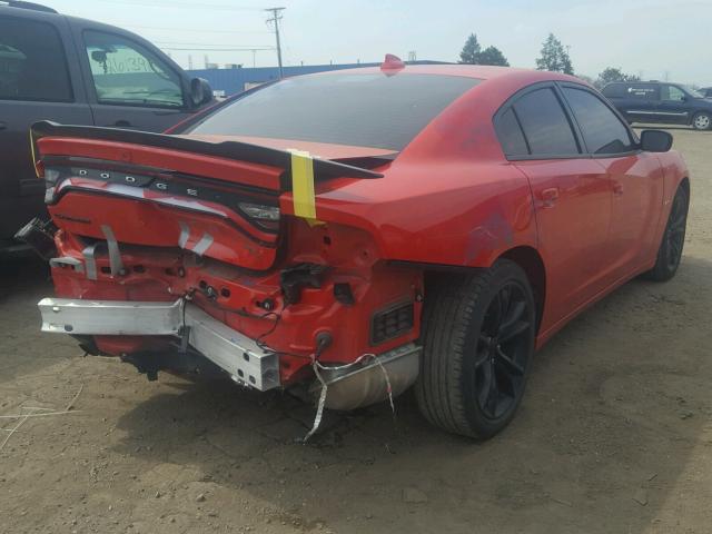 2C3CDXCT5GH115302 - 2016 DODGE CHARGER R/ RED photo 4
