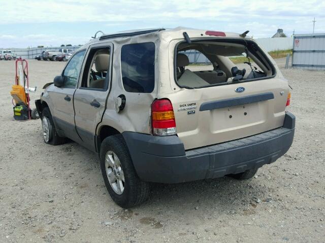 1FMYU03157KA61382 - 2007 FORD ESCAPE XLT TAN photo 3