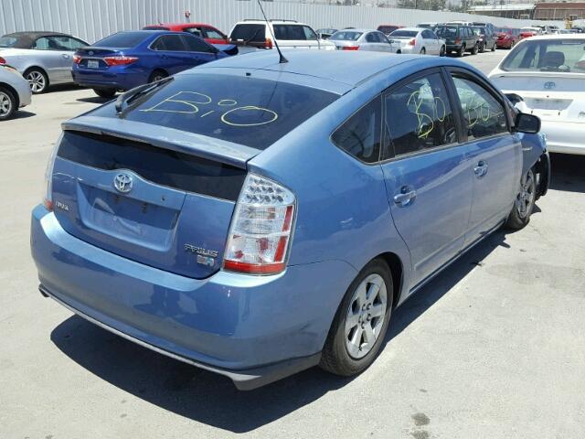 JTDKB20U187713462 - 2008 TOYOTA PRIUS BLUE photo 4