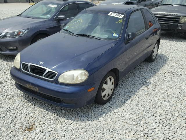 KLATA22682B699609 - 2002 DAEWOO LANOS S Azul foto 2