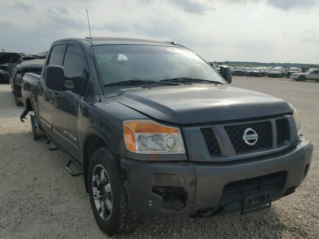 1N6BA0EC8BN313955 - 2011 NISSAN TITAN S GRAY photo 1