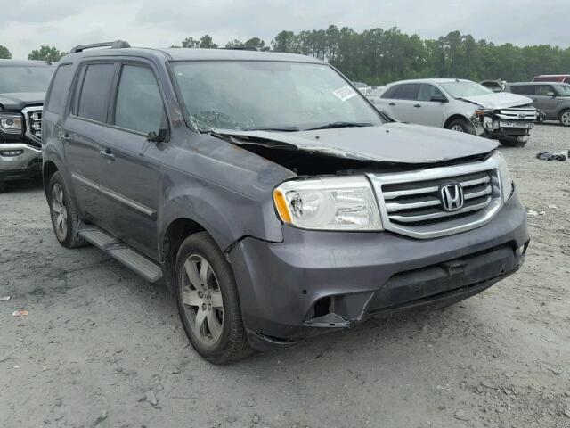 5FNYF3H92EB012620 - 2014 HONDA PILOT TOUR GRAY photo 1