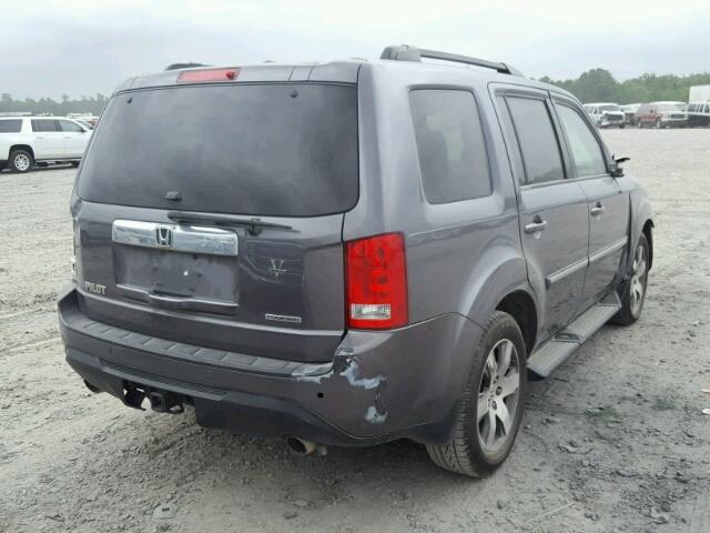 5FNYF3H92EB012620 - 2014 HONDA PILOT TOUR GRAY photo 4