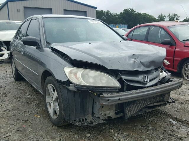 2HGES16504H532280 - 2004 HONDA CIVIC GRAY photo 1