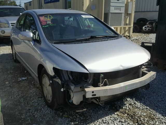 JHMFA36258S026867 - 2008 HONDA CIVIC HYBR SILVER photo 1