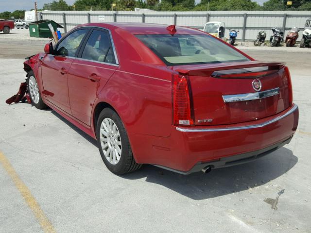 1G6DE5E52C0128736 - 2012 CADILLAC CTS LUXURY RED photo 3