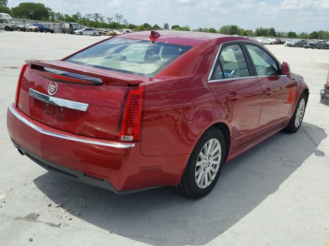 1G6DE5E52C0128736 - 2012 CADILLAC CTS LUXURY RED photo 4