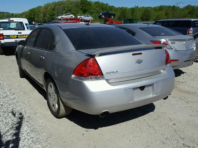 2G1WD58C179270289 - 2007 CHEVROLET IMPALA SUP ვერცხლისფერი ფოტო 3