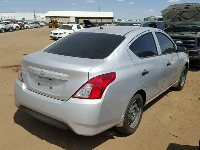 3N1CN7AP4GL886150 - 2016 NISSAN VERSA SILVER photo 4