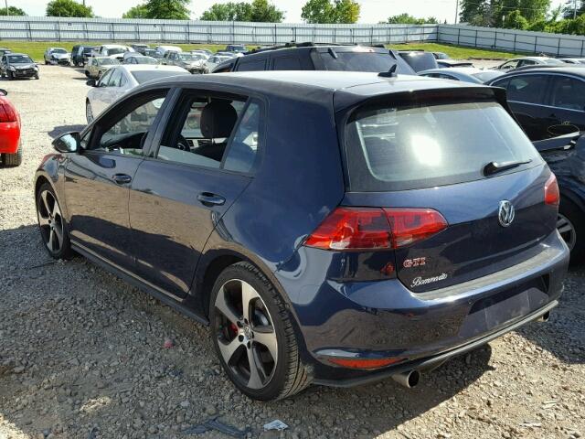 3VW547AU2GM056949 - 2016 VOLKSWAGEN GTI S/SE BLUE photo 3