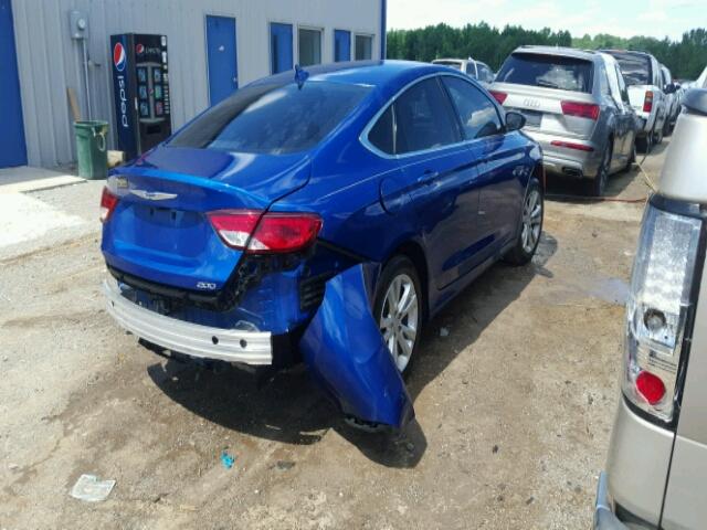 1C3CCCAB9FN690417 - 2015 CHRYSLER 200 LIMITE BLUE photo 4