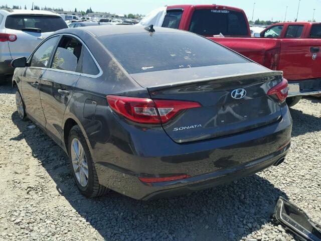 5NPE24AF5FH040600 - 2015 HYUNDAI SONATA SE BROWN photo 3