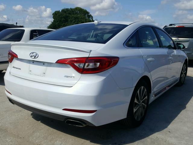 5NPE34AF4HH509689 - 2017 HYUNDAI SONATA SPO WHITE photo 4