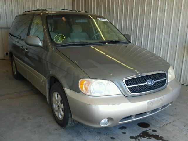 KNDUP131546580159 - 2004 KIA SEDONA EX/ GRAY photo 1