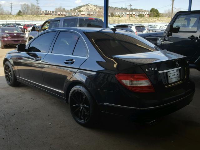 WDDGF81X78F126622 - 2008 MERCEDES-BENZ C 300 4MAT BLACK photo 3