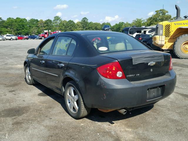 1G1AZ55F467804797 - 2006 CHEVROLET COBALT LTZ BLACK photo 3