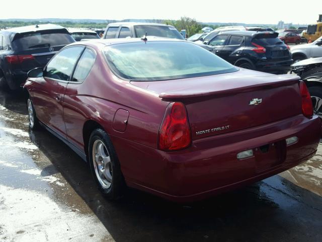 2G1WM16K369242852 - 2006 CHEVROLET MONTE CARL RED photo 3