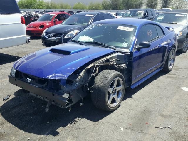 1FAFP42X33F454533 - 2003 FORD MUSTANG GT BLUE photo 2