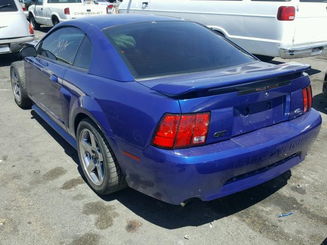1FAFP42X33F454533 - 2003 FORD MUSTANG GT BLUE photo 3