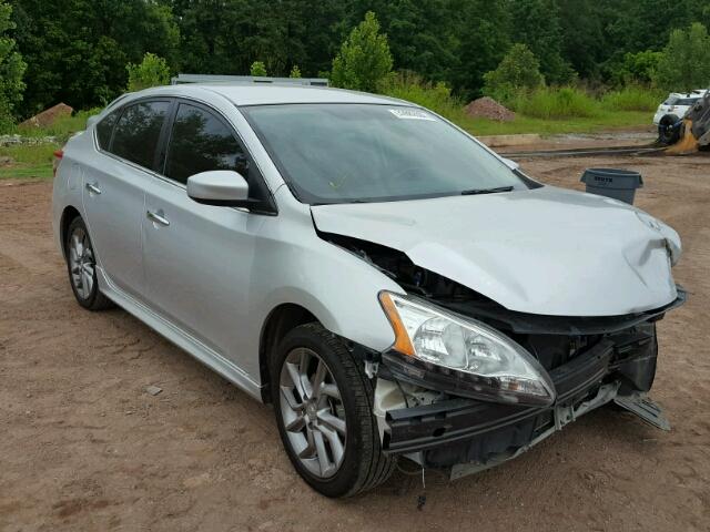 3N1AB7AP4DL676871 - 2013 NISSAN SENTRA S GRAY photo 1