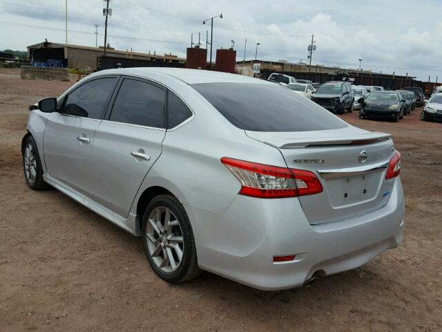 3N1AB7AP4DL676871 - 2013 NISSAN SENTRA S GRAY photo 3