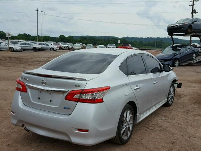 3N1AB7AP4DL676871 - 2013 NISSAN SENTRA S GRAY photo 4