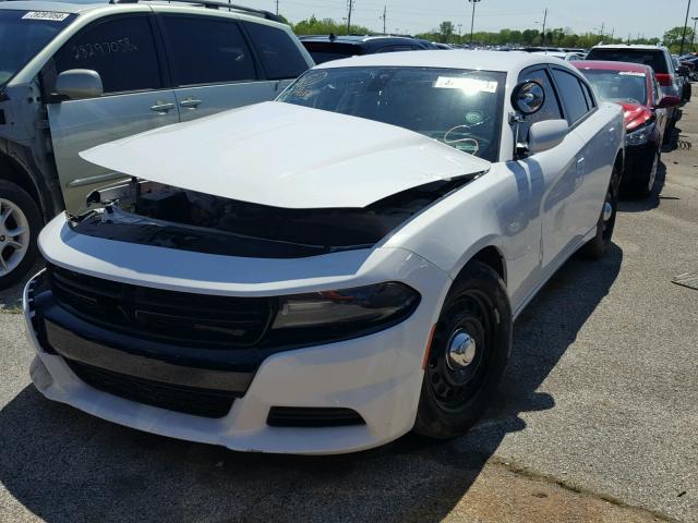 2C3CDXKTXGH333642 - 2016 DODGE CHARGER PO WHITE photo 2