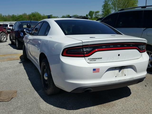 2C3CDXKTXGH333642 - 2016 DODGE CHARGER PO WHITE photo 3