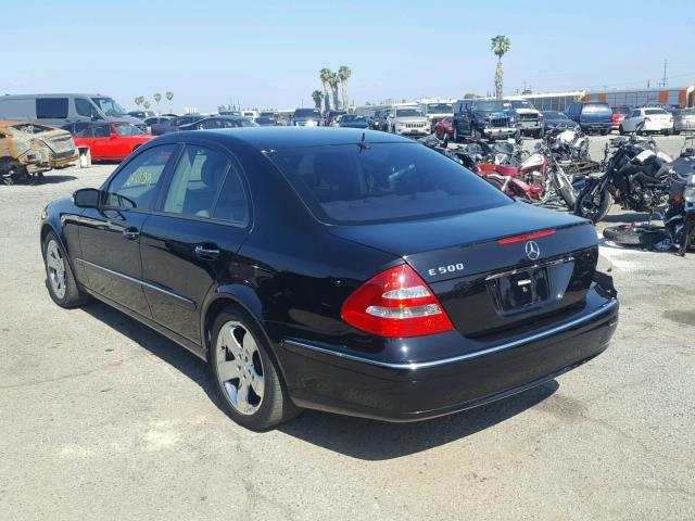 WDBUF70J96A961053 - 2006 MERCEDES-BENZ E 500 BLACK photo 3