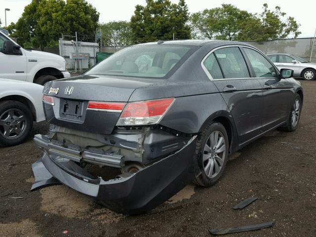 1HGCP2F85CA166788 - 2012 HONDA ACCORD EXL GRAY photo 4