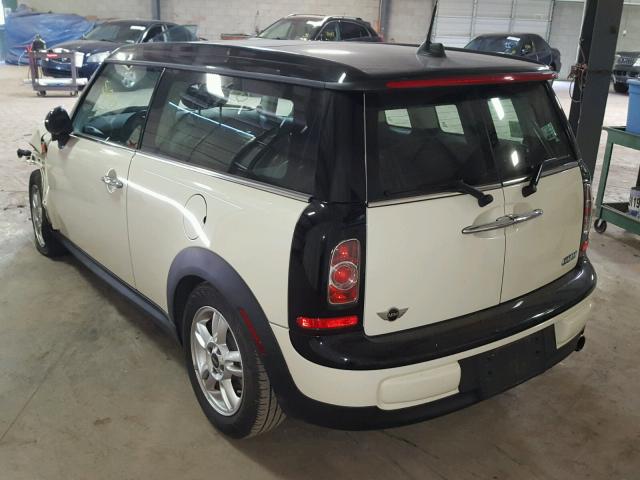 WMWZF3C54CT189587 - 2012 MINI COOPER CLU CREAM photo 3