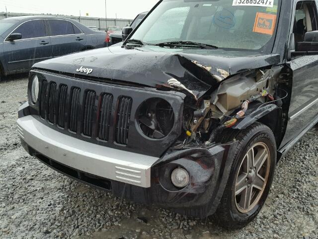 1J8FF48W78D785154 - 2008 JEEP PATRIOT LI BLACK photo 9