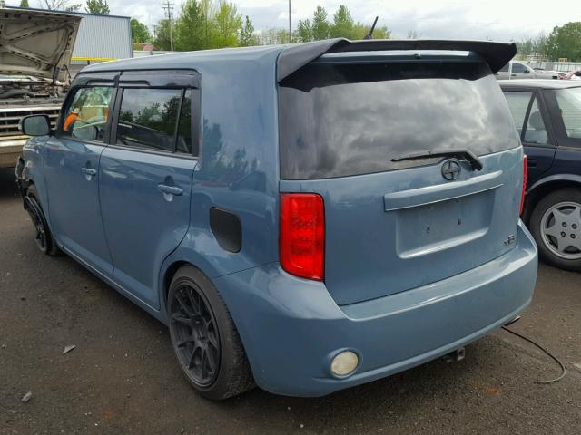 JTLKE50EX81008894 - 2008 TOYOTA SCION XB BLUE photo 3