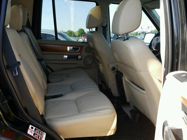 SALAK2D43AA545623 - 2010 LAND ROVER LR4 HSE LU BLACK photo 6