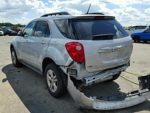 2GNFLNEK7C6110703 - 2012 CHEVROLET EQUINOX LT SILVER photo 3