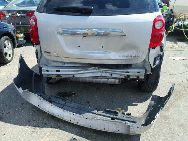 2GNFLNEK7C6110703 - 2012 CHEVROLET EQUINOX LT SILVER photo 9