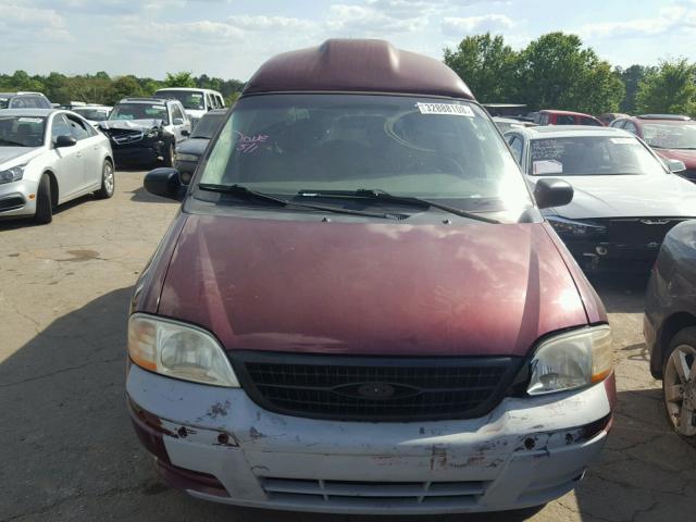 2FMZA5248XBB53313 - 1999 FORD WINDSTAR S MAROON photo 10