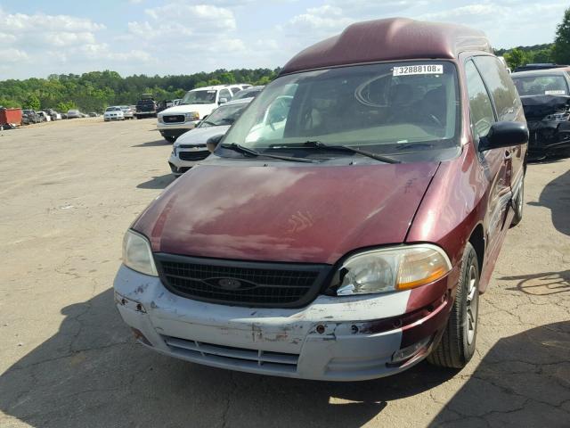 2FMZA5248XBB53313 - 1999 FORD WINDSTAR S MAROON photo 2