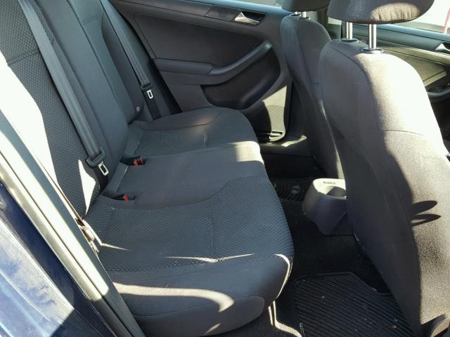 3VW2K7AJ5BM391050 - 2011 VOLKSWAGEN JETTA BASE 蓝色 照片 6