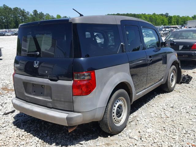 5J6YH28344L018649 - 2004 HONDA ELEMENT LX BLACK photo 4