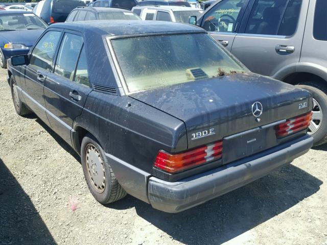 WDBDA29D4PG018565 - 1993 MERCEDES-BENZ 190 E 2.6 GRAY photo 3