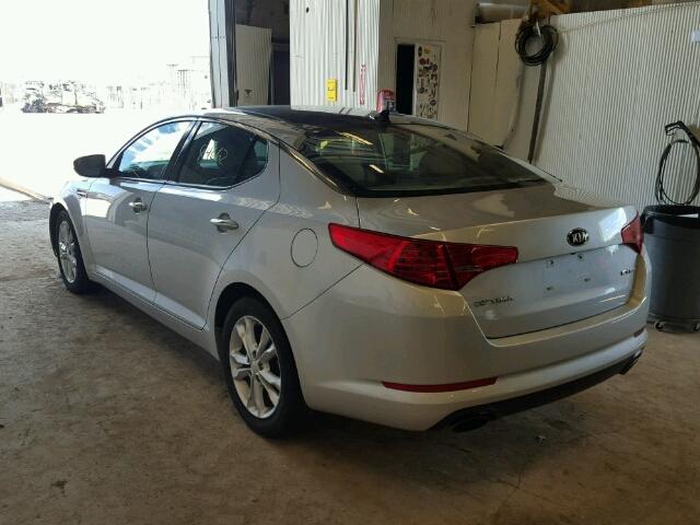 5XXGN4A75DG128676 - 2013 KIA OPTIMA SILVER photo 3