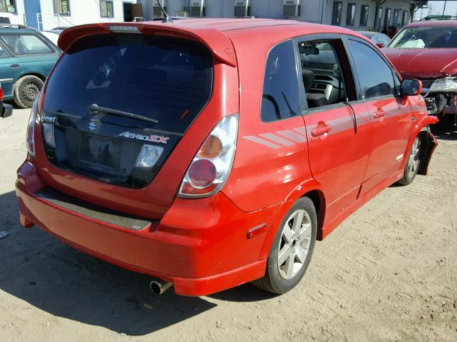 JS2RC61H355303487 - 2005 SUZUKI AERIO SX RED photo 4