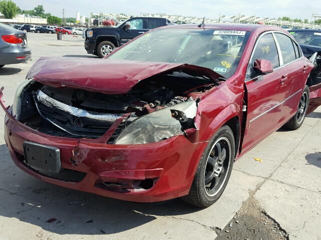 1G8ZS57NX7F156693 - 2007 SATURN AURA XE RED photo 2