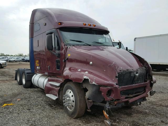 1XKTDB9X75J094428 - 2005 KENWORTH CONSTRUCTI BURGUNDY photo 1