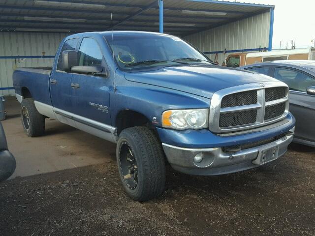 3D7KS28C65G844680 - 2005 DODGE RAM 2500 S BLUE photo 1