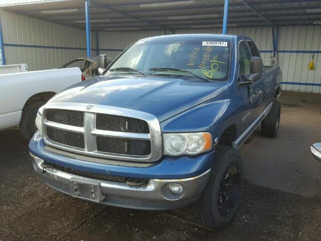 3D7KS28C65G844680 - 2005 DODGE RAM 2500 S BLUE photo 2